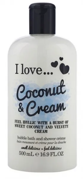 I Love... Cosmetics tuš gel in kopel - Bath & Shower Coconut & Cream 500 ml 