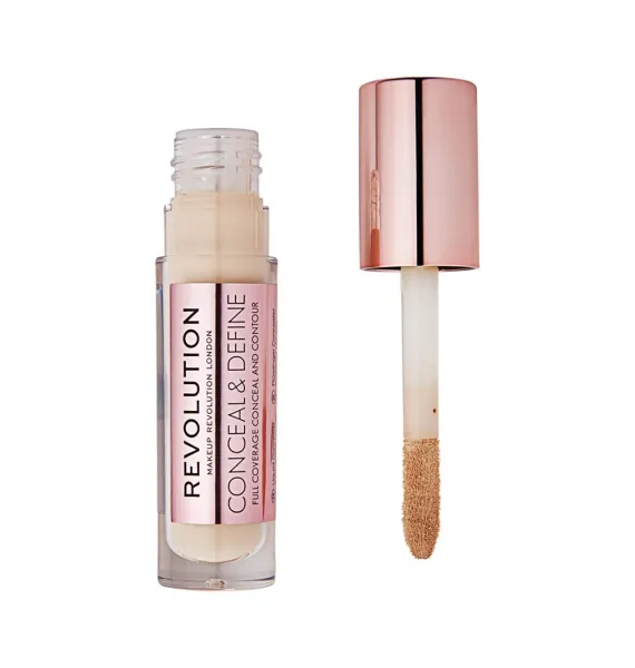 Revolution tekoči korektor – Conceal and Define Concealer – C4