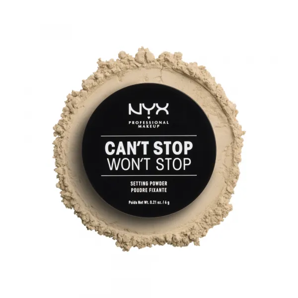 NYX Professional Makeup puder v prahu - Can't Stop Won't Stop Setting Powder - Light Medium (CSWSSP02)