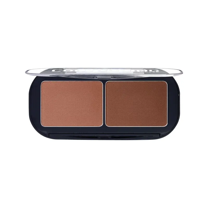 essence paleta za oblikovanje obraza - Contouring Duo Palette - 20 Darker Skin