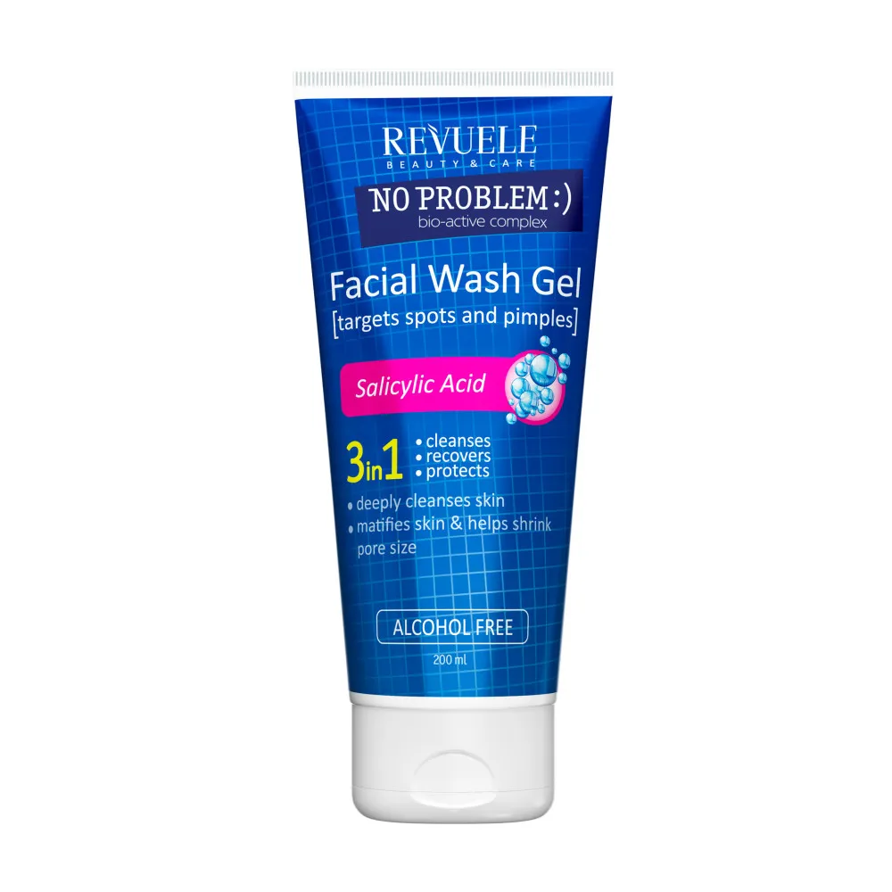 Revuele gel za umivanje obraza - No Problem Washing Gel Anti-Acne & Pimples With Salicylic Аcid