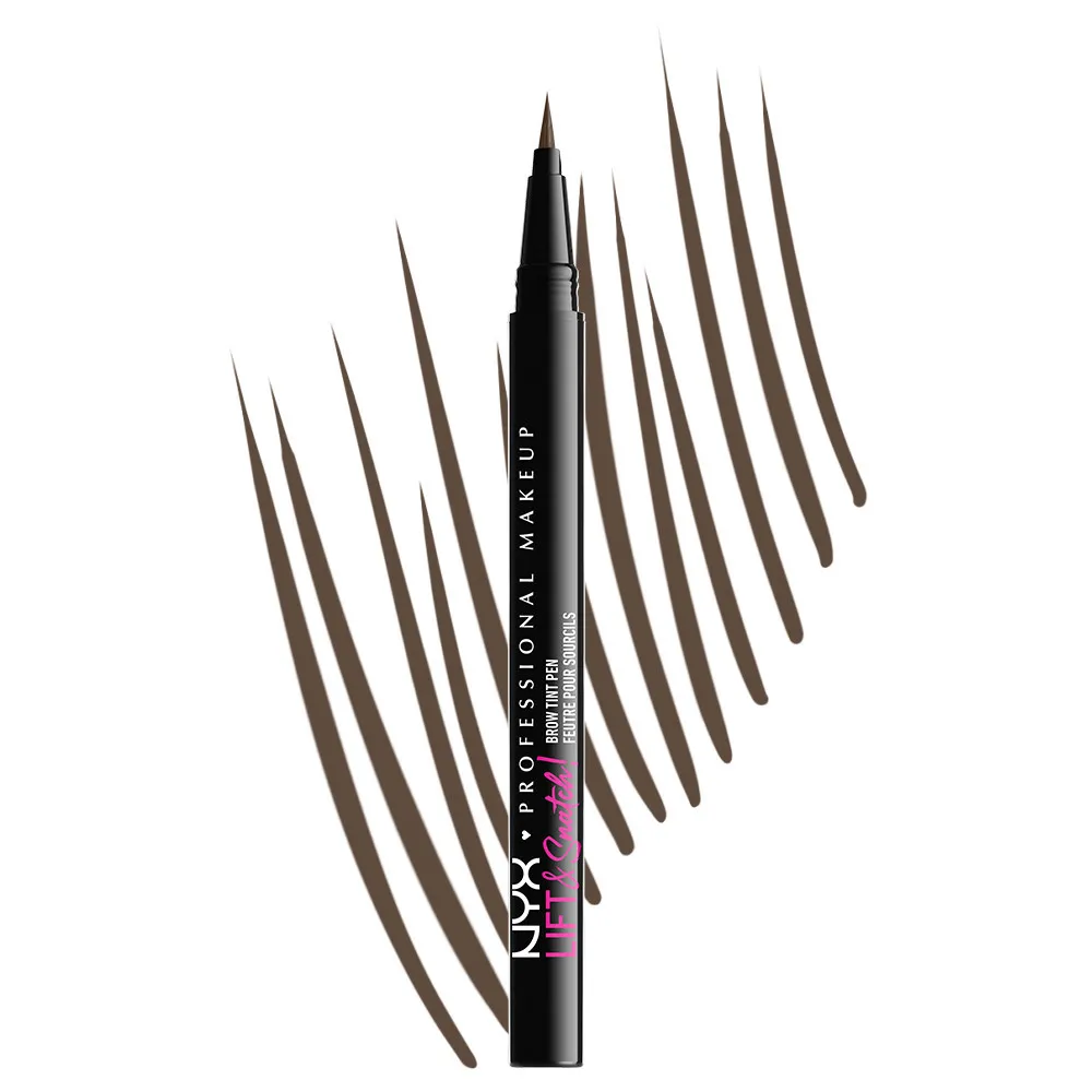 NYX Professional Makeup črtalo za obrvi - Lift & Snatch! Brow Tint Pen - 06 Ash Brown (LAS06)