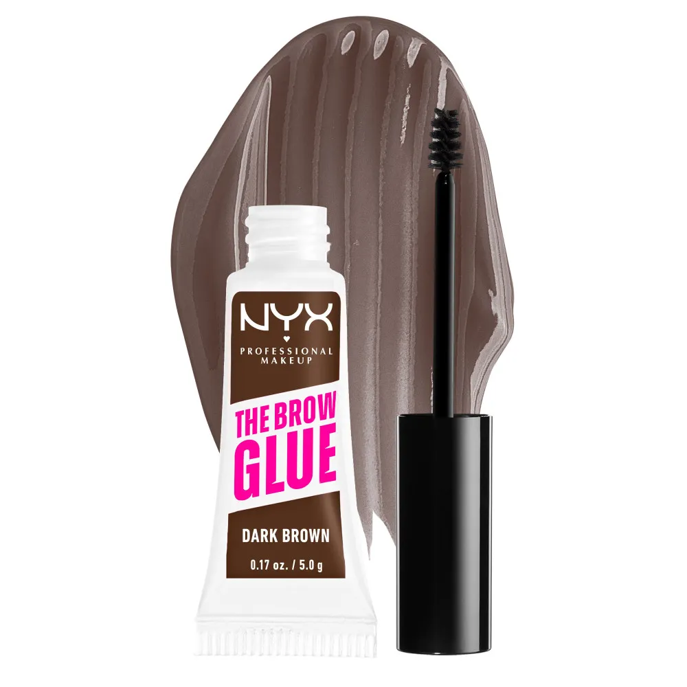 NYX Professional Makeup izdelek za oblikovanje obrvi - Brow Glue Instant Brow Styler - Dark Brown (TBG04)
