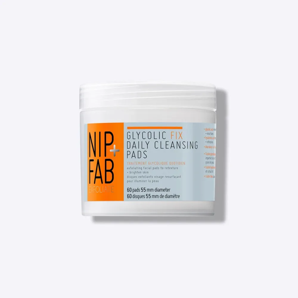 NIP + FAB čistilne blazinice - Glycolic Fix Daily Cleansing Facial Pads