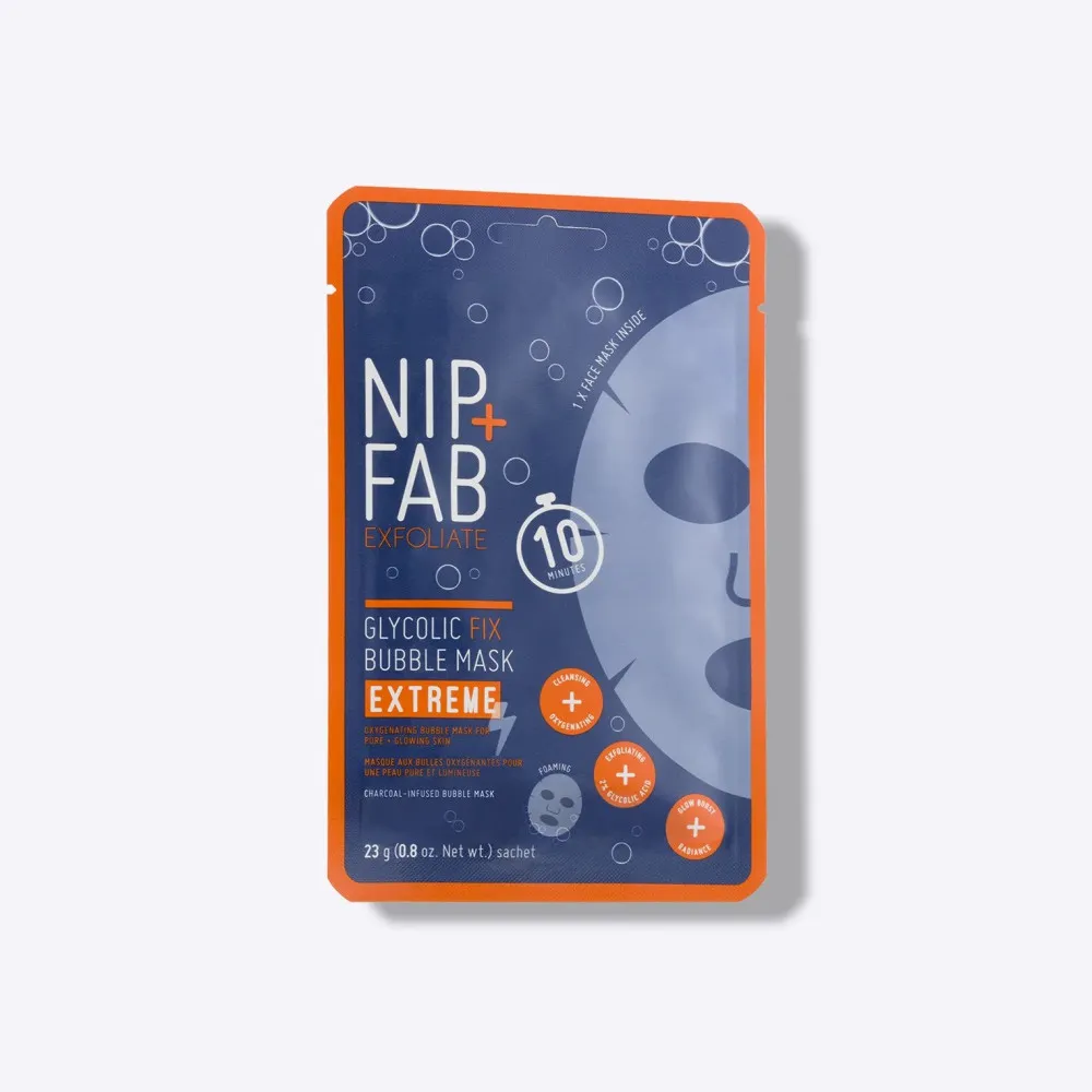 NIP + FAB čistilna maska za obraz - Glycolic Fix Bubble Mask Extreme