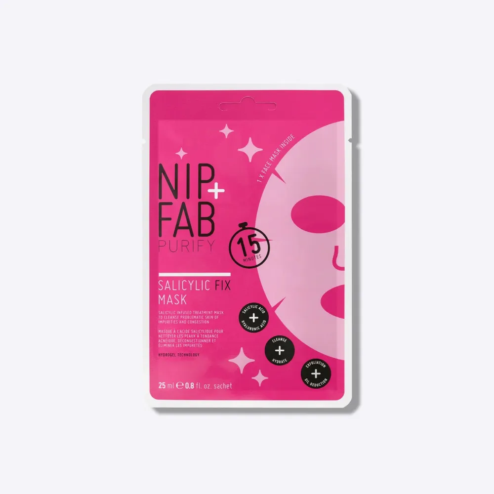 NIP + FAB negovalna maska za obraz - Salicylic Acid Sheet Mask