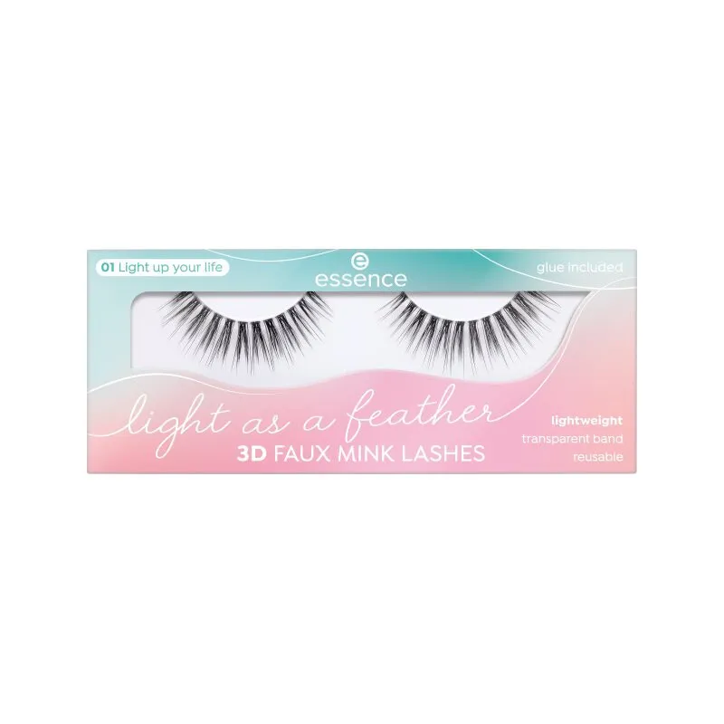 essence umetne trepalnice - Light As A Feather 3D Faux Mink Lashes - Light Up Your Life
