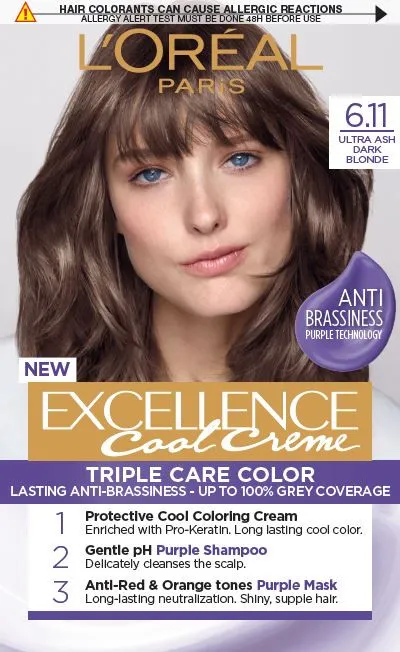 L’Oréal Paris barva za lase - EXCELLENCE Cool Cremes - 6.11 Ultra Ash Dark Blonde