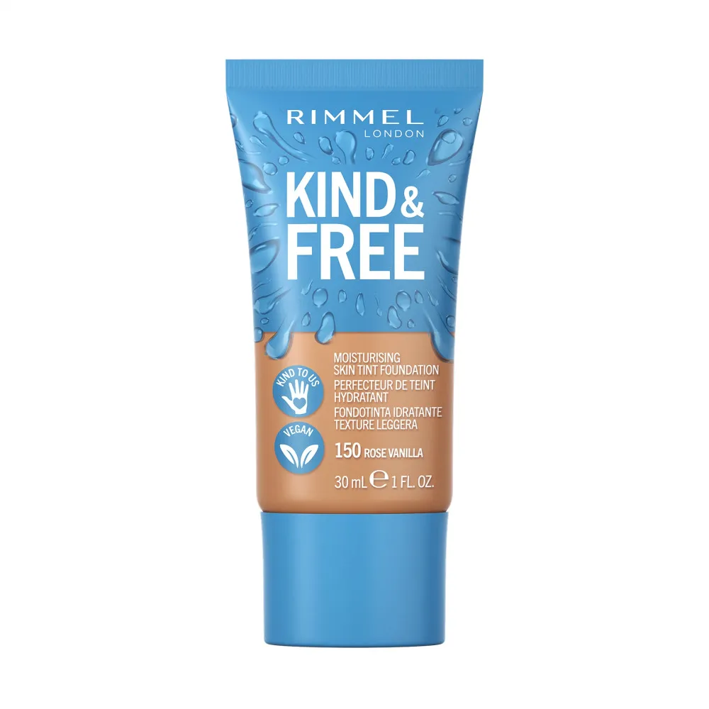 Rimmel London tekoča podlaga - Kind & Free Nourishing Skin Tint - 150 Rose Vanilla