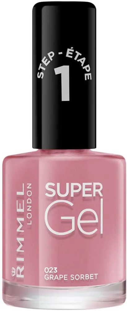 Rimmel London lak za nohte - Super Gel Nail Polish - 23 Grape Sorbet