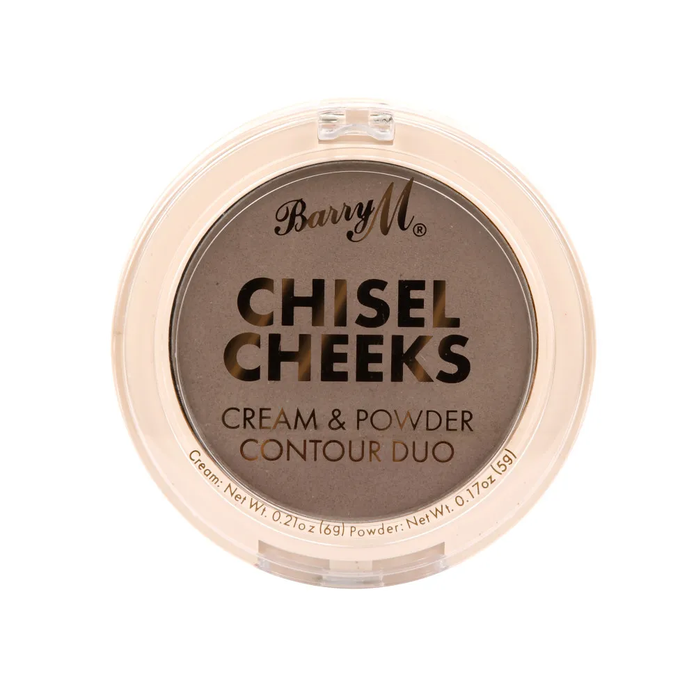 Barry M set za oblikovanje obraznih potez - Chisel Cheeks Cream & Powder Contour Duo - Medium