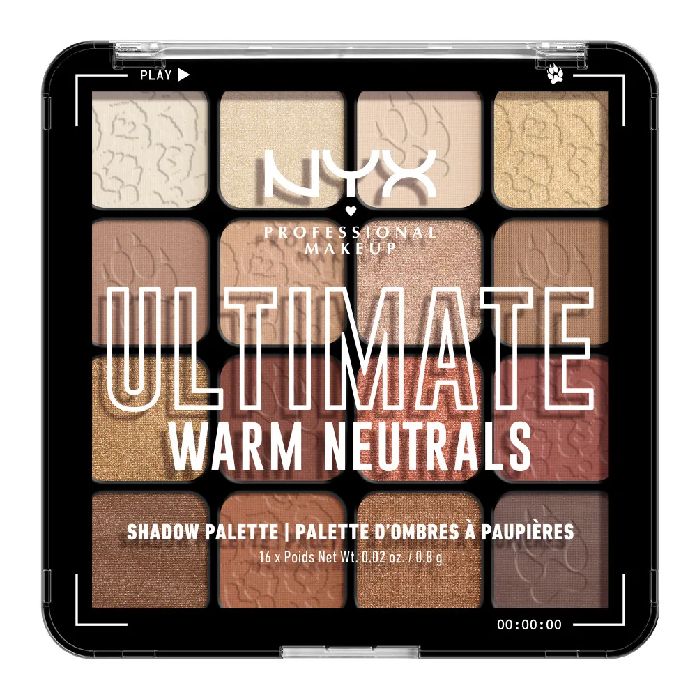 NYX Professional Makeup paleta senčil - Ultimate Shadow Palette - Warm Neutrals (USPR05W)