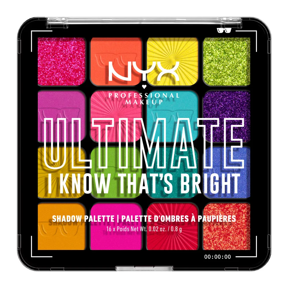 NYX Professional Makeup paleta senčil - Ultimate Shadow Palette - I Know That's Bright (USPR04W)