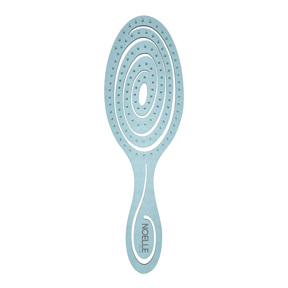 Noelle krtača za lase - Eco-Friendly Hairbrush - Blue Spiral