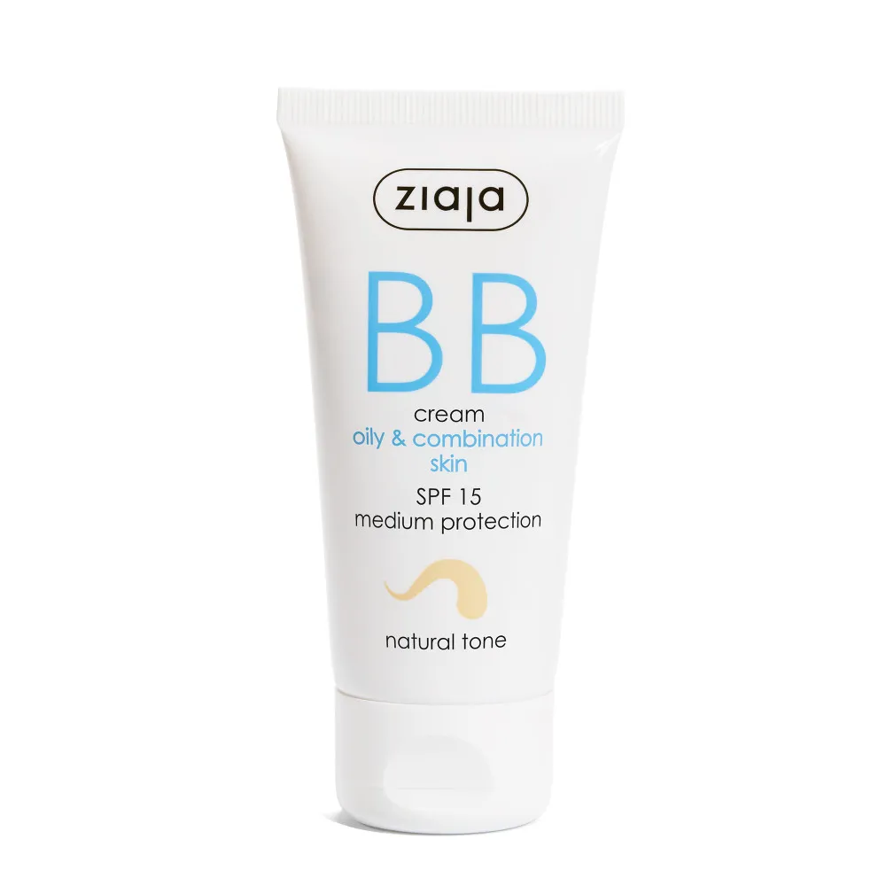 Ziaja BB krema za mastno/mešano kožo - BB Cream For Oily & Combination Skin - Natural Tone