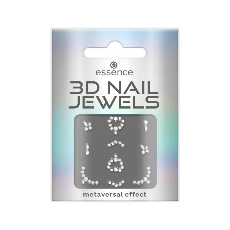 essence nalepke za nohte - 3D Nail Jewels - 02 Mirror Universe
