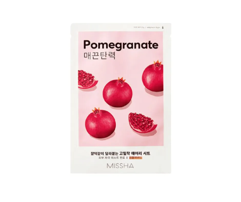 MISSHA negovalna maska za obraz - Airy Fit Sheet Mask - Pomegranate