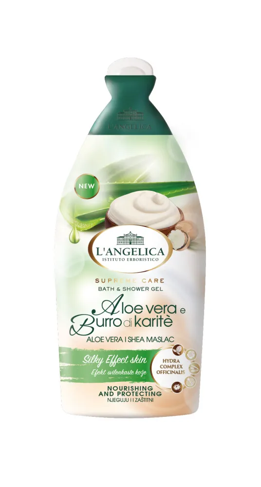L'Angelica gel za tuširanje - Bath & Shower Gel - Aloe Vera & Karite Butter
