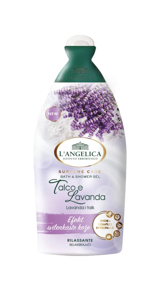 L'Angelica gel za tuširanje - Bath & Shower Gel - Talc & Lavender