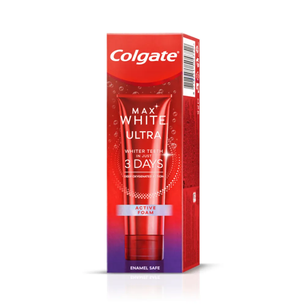 Colgate zobna pasta - Max White Ultra Active Foam Toothpaste