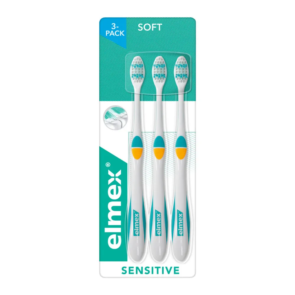 elmex komplet zobnih ščetk (trojno pakiranje) - Sensitive Professional Extra Soft Toothbrush 3 Pack