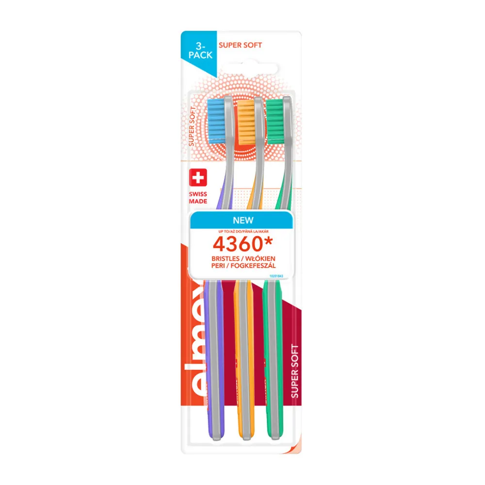 elmex komplet zobnih ščetk - Super Soft Tootbrush 3 Pack