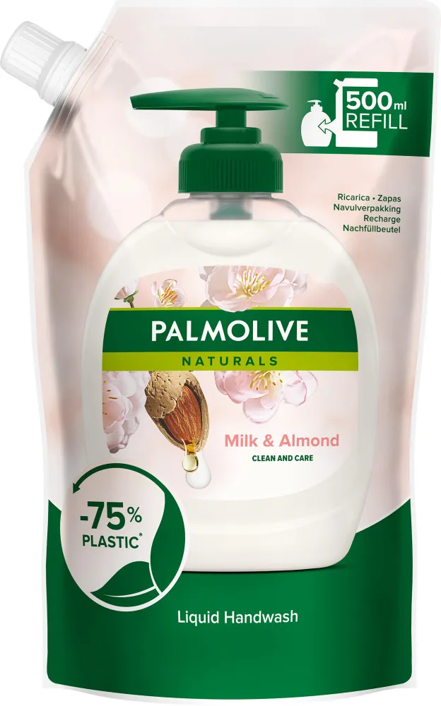 Palmolive tekoče milo (refil) - Naturals Liquid Soap Refill - Milk & Almond