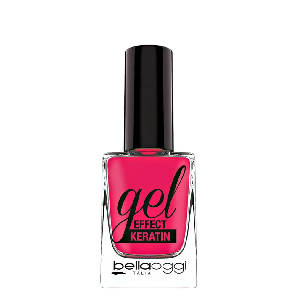 bellaoggi lak za nohte - Gel Effect Keratin Nail Polish - Pink Neon