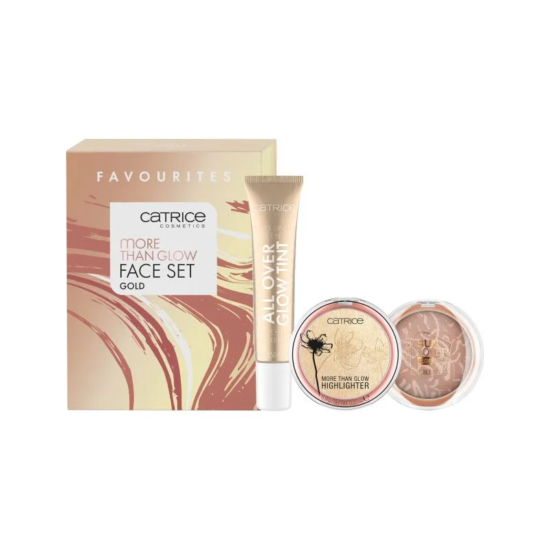 CATRICE set ličil - More Than Glow Face Set - Gold