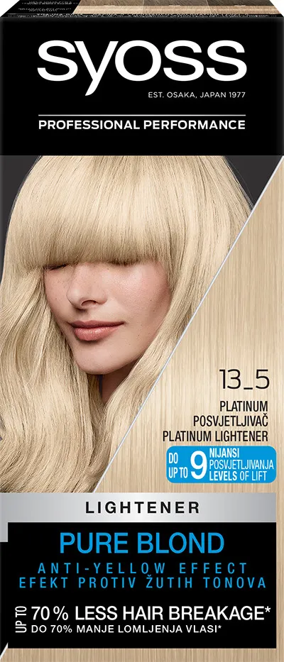 Syoss barva za lase - Permanent Coloration - 13_5 Platinum Lightener