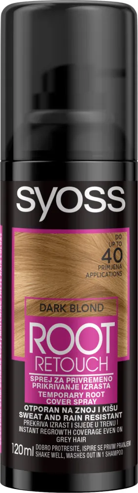 Syoss sprej za prekrivanje lasnega narastka - Root Retoucher - Dark Blond