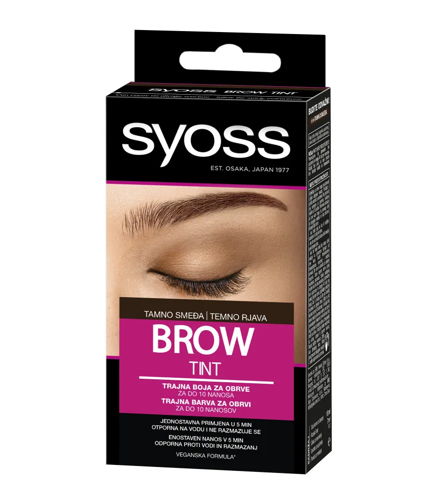 Syoss permanentna barva za obrvi - Brow Tint - Dark Brown