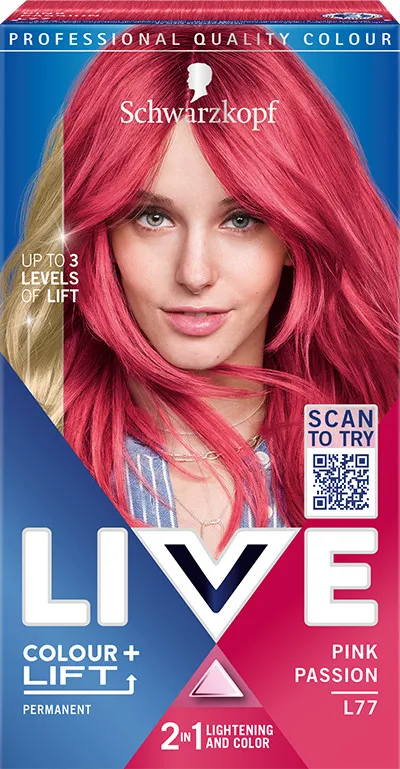 Schwarzkopf barva za lase - Live Colour + Lift - L77 Pink Passion