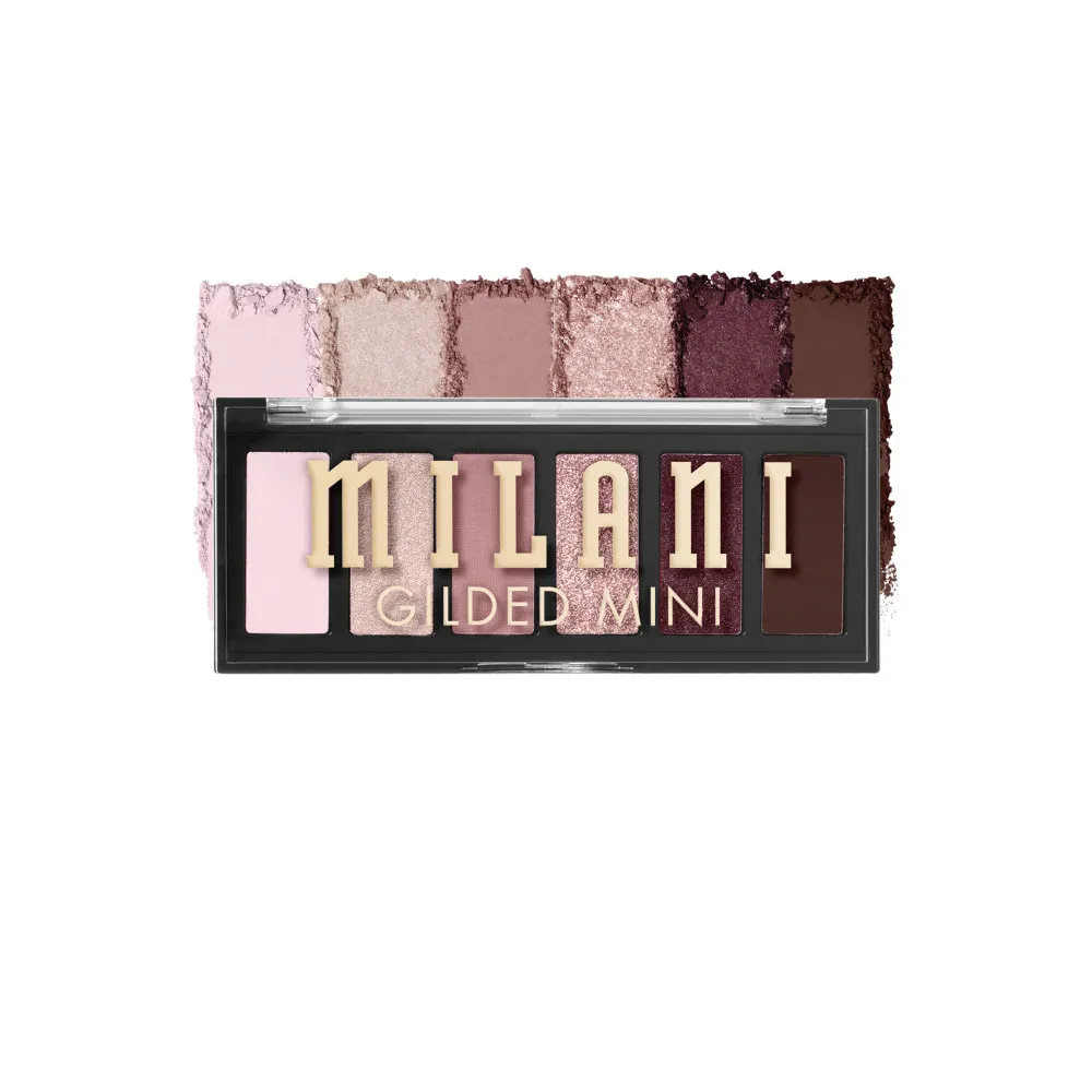 Milani mini paleta senčil - Gilded Mini Eyeshadow Palette - 140 The Wine Down