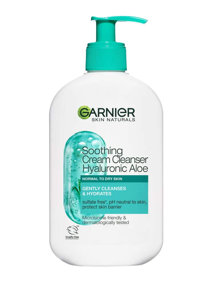 Garnier Skin Naturals aloe pomirjujoči gel za čiščenje s kremasto teksturo - Hyaluronic Aloe Cleansing Gel