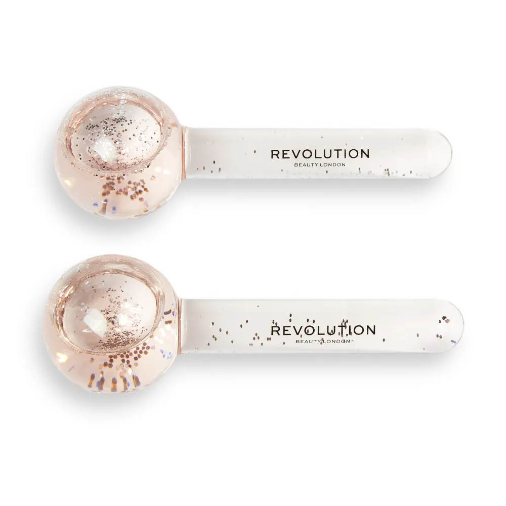 Revolution Skincare pripomoček za nego obraza - Pink Glitter Ice Globes