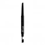 NYX Professional Makeup črtalo za obrvi - Fill & Fluff Eyebrow Pomade Pencil - Black (FFEP08) // Blago z napako