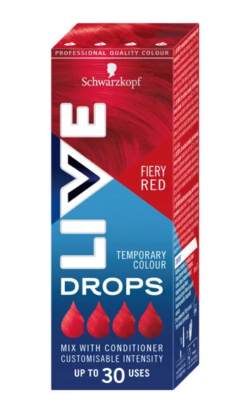 Schwarzkopf Live barva za lase - Color Drops - Fiery Red