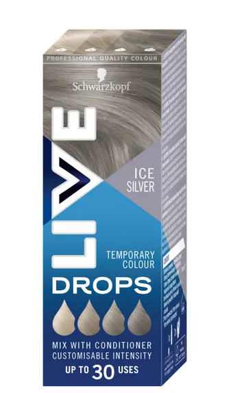Schwarzkopf Live barva za lase - Color Drops - Ice Silver