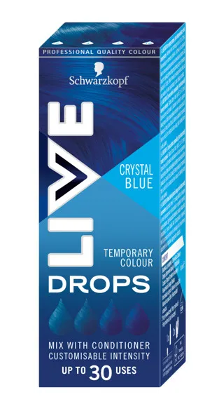 Schwarzkopf Live barva za lase - Color Drops - Crystal Blue