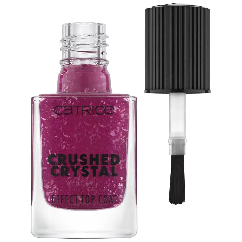 CATRICE nadlak za nohte - Crushed Crystal Effect Top Coat - 010 Amethyst Aura